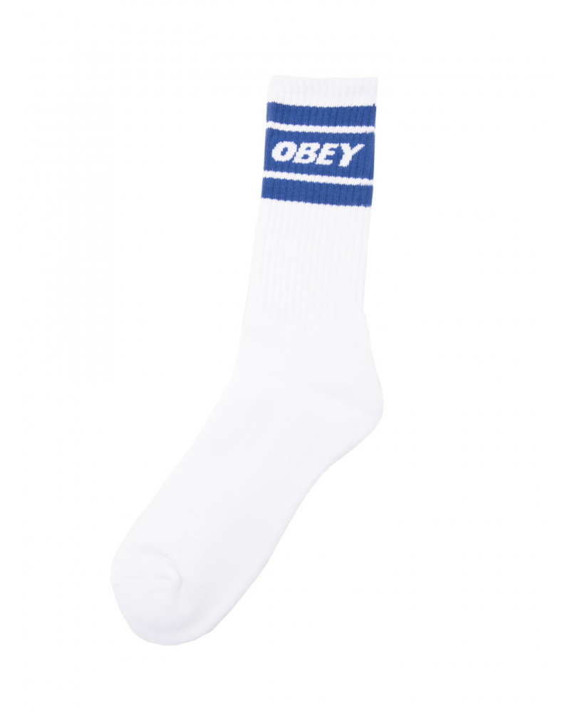 Obey - Calze Cooper Socks - White/Navy