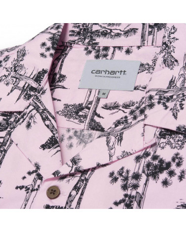 Carhartt - Camicia Pine Hawaii Shirt - Vegas Pink/Black