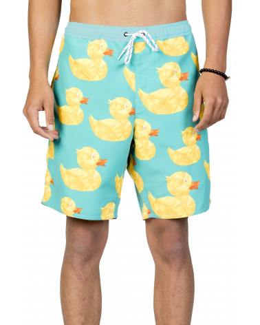 Neff - Geo Duck Hot Tub Shorts - Teal
