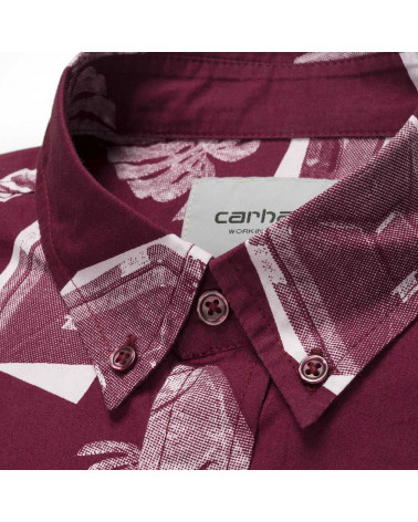 Carhartt Wip - Camicia Flammable Shirt - Print Varnish White