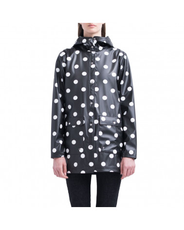 Herschel - Giacca Forecast Parca Donna - Black/Polca Dots