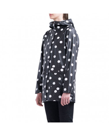 Herschel - Giacca Forecast Parca Donna - Black/Polca Dots