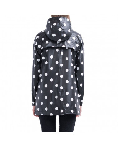 Herschel - Giacca Forecast Parca Donna - Black/Polca Dots