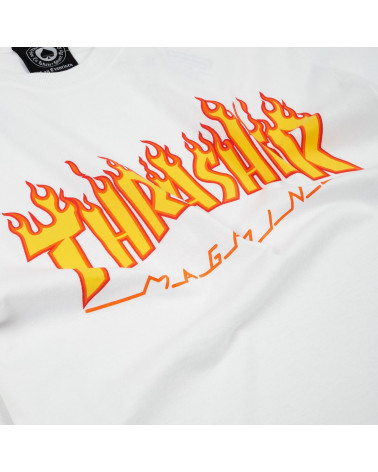 Thrasher - T-Shirt Flame - White
