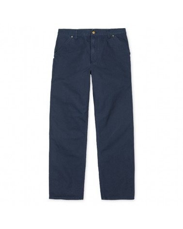 Carhartt - Pantalone Single Knee Pant - Navy Rinsed
