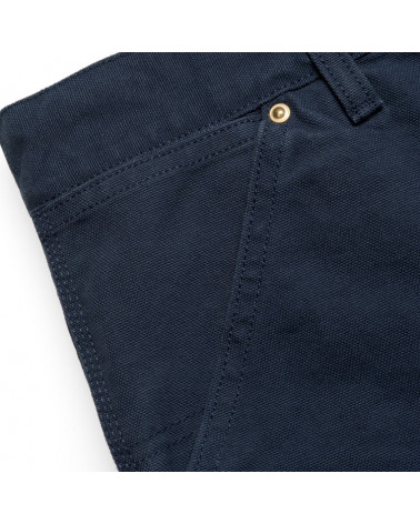 Carhartt - Pantalone Single Knee Pant - Navy Rinsed