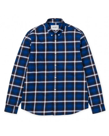 Carhartt - Camicia Lamont Shirt - Lamont Check/Blue Deep