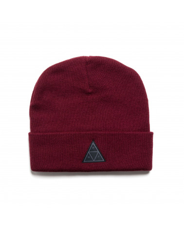 HUF - Cappello Triple Traingle Beanie - Burgundy