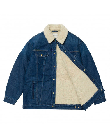Carhartt - Giacca Donna Trucker Jacket - Blue Denim