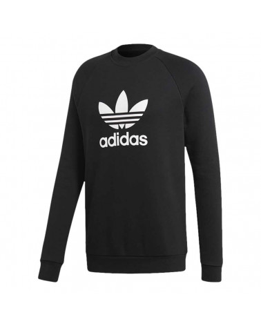 Adidas Original - Felpa Trefoil Crew - Black/White