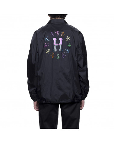 HUF - Giacca Owsley Coaches Jacket - Black