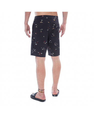 Costume da bagno Vans Costume Mare Rager Boardshort Black Tres Palmas
