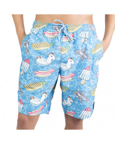 Costume Da Bagno Neff Daily Hot Tub Day Pool Party Blue