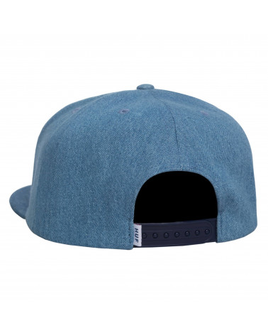 Cappellini HUF Cappello Denim Box Logo Snapback Bleached Denim