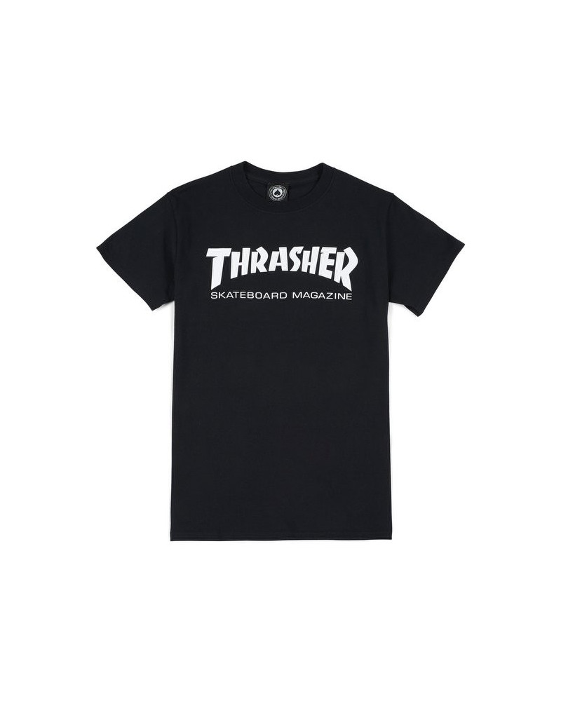 magliette Thrasher - T-Shirt Skatemag - Black/White
