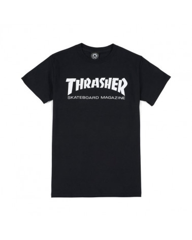 magliette Thrasher - T-Shirt Skatemag - Black/White