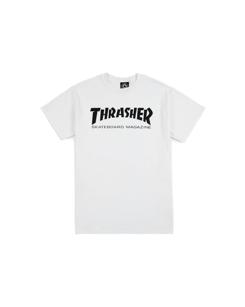 magliette Thrasher - T-Shirt Skatemag - White/Black