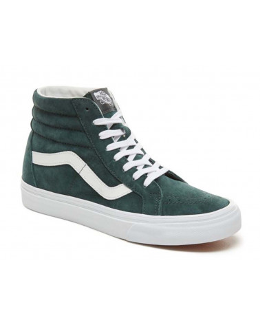 Vans - Sk8-Hi Reissue - (Pig Suede) Darkest Spruce/True White