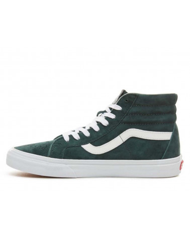 Vans - Sk8-Hi Reissue - (Pig Suede) Darkest Spruce/True White