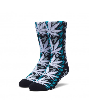 HUF - Calze Houndstoolh PL Crew Socks - Tropical Green