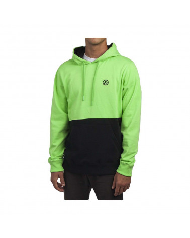 Neff - Felpa Split Hoodie - Slime/Black
