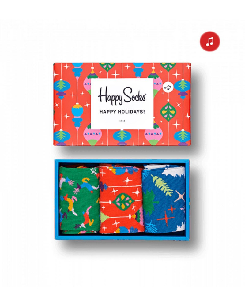 Happy Socks - Singing Retro Holiday Gift Box