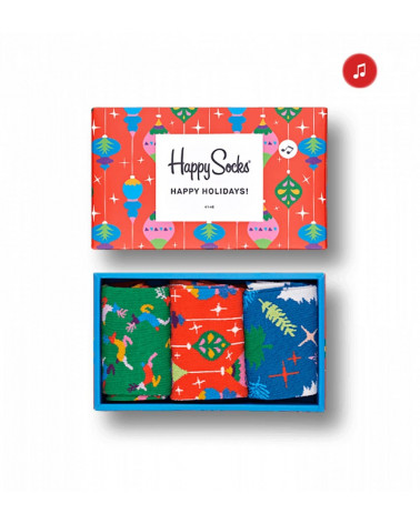Happy Socks - Singing Retro Holiday Gift Box