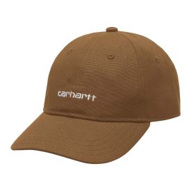 Carhartt-Wip-Cappello-Canvas-Script-Cap-TamarindWhite-1